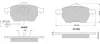Bremsbelagsatz, Scheibenbremse Vorderachse MTR MT527