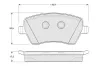 Bremsbelagsatz, Scheibenbremse Vorderachse MTR MT6238