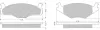 Bremsbelagsatz, Scheibenbremse Vorderachse MTR MT667