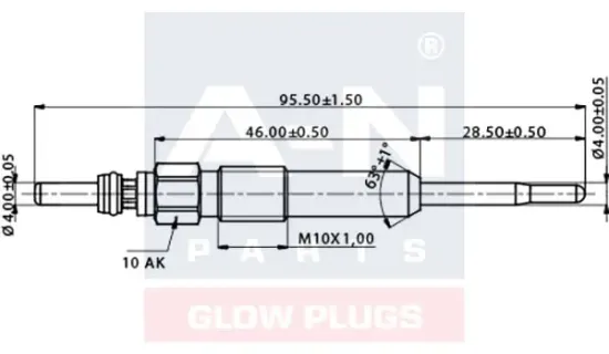 Glühkerze 7 V A-N PARTS A-N098104 Bild Glühkerze 7 V A-N PARTS A-N098104