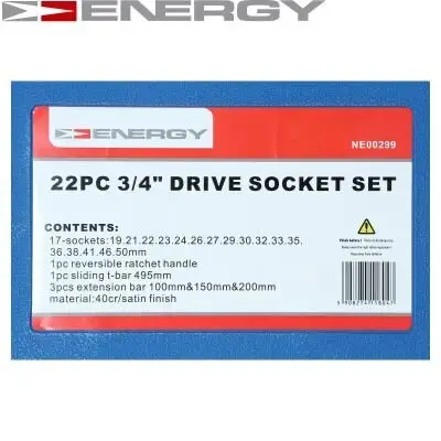 Steckschlüsselsatz ENERGY NE00299 Bild Steckschlüsselsatz ENERGY NE00299
