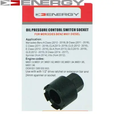 Steckschlüsseleinsatz, Öldruckschalter ENERGY NE01205 Bild Steckschlüsseleinsatz, Öldruckschalter ENERGY NE01205