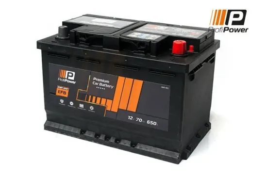 Starterbatterie 12 V 70 Ah ProfiPower PP-700 EFB Bild Starterbatterie 12 V 70 Ah ProfiPower PP-700 EFB