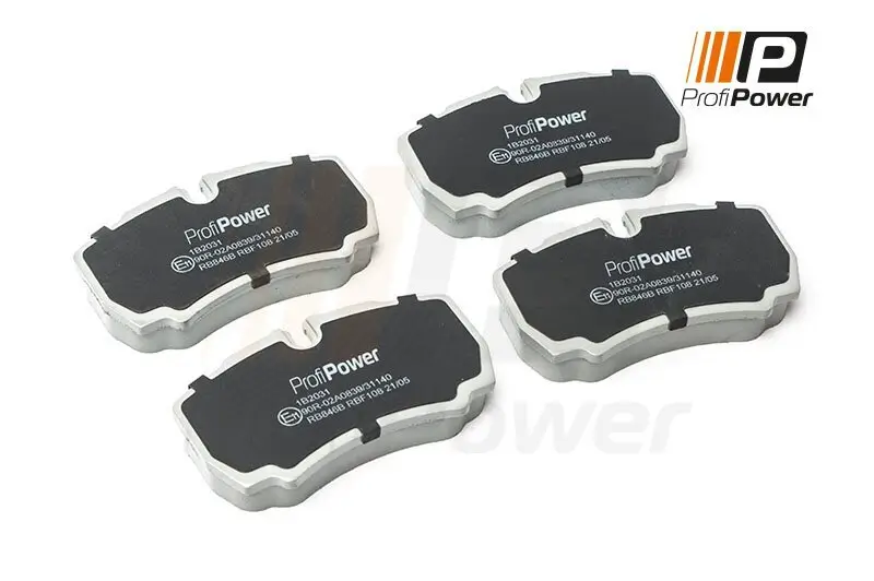 Bremsbelagsatz, Scheibenbremse Hinterachse ProfiPower 1B2031