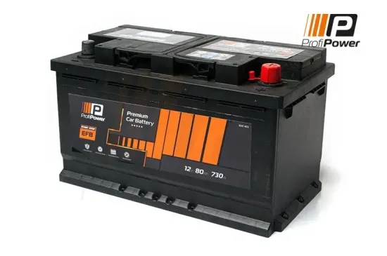 Starterbatterie 12 V 80 Ah ProfiPower PP-800 EFB Bild Starterbatterie 12 V 80 Ah ProfiPower PP-800 EFB