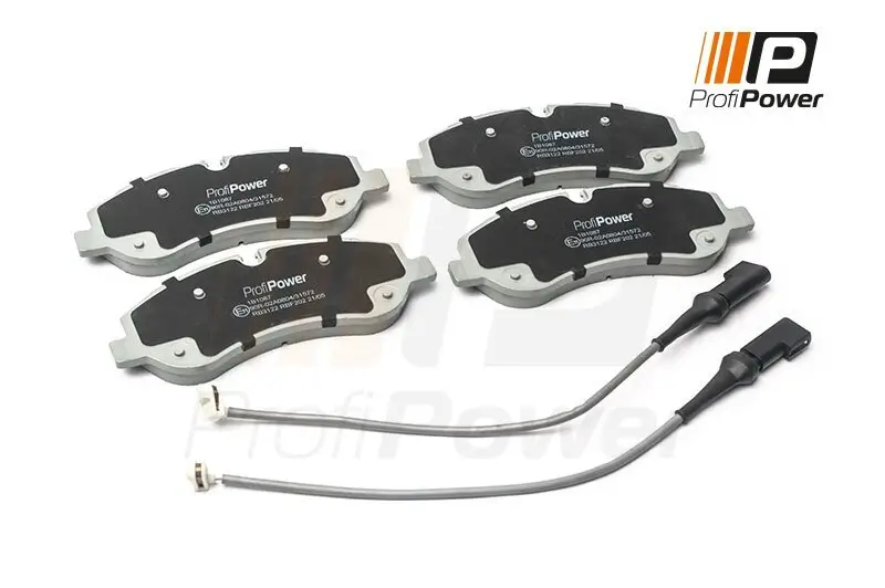 Bremsbelagsatz, Scheibenbremse Vorderachse ProfiPower 1B1087