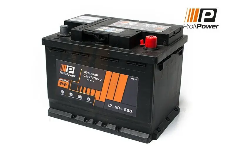 Starterbatterie 12 V 60 Ah ProfiPower PP-600 EFB