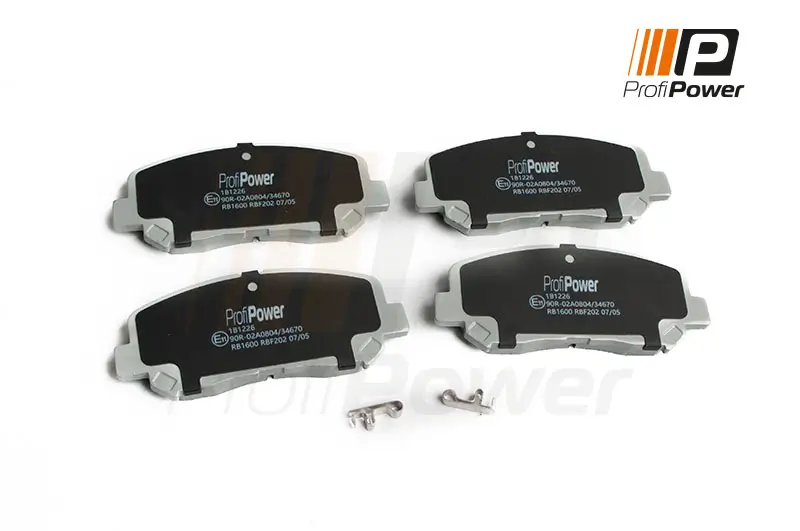 Bremsbelagsatz, Scheibenbremse Vorderachse ProfiPower 1B1226