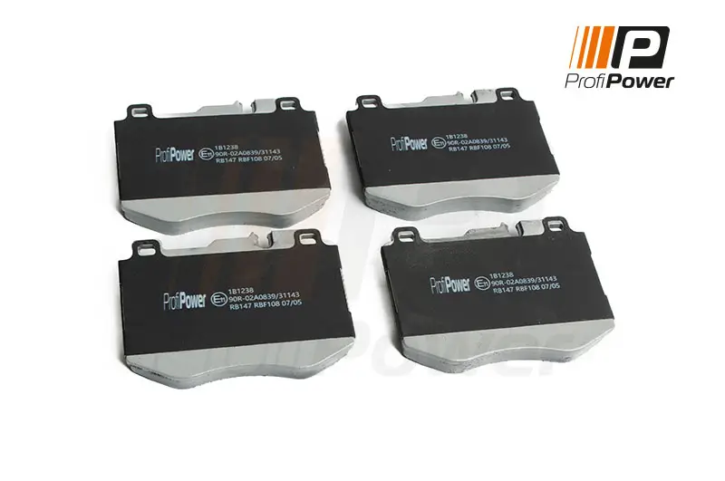 Bremsbelagsatz, Scheibenbremse Vorderachse ProfiPower 1B1238