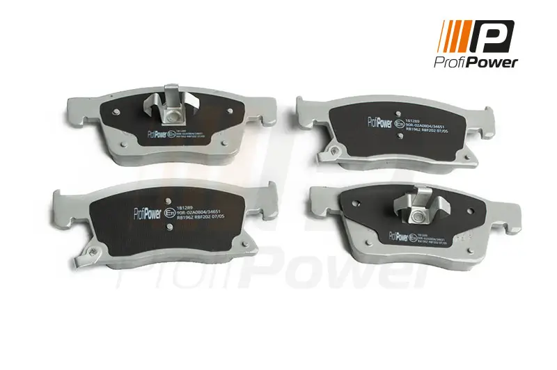 Bremsbelagsatz, Scheibenbremse Vorderachse ProfiPower 1B1289