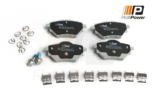 Bremsbelagsatz, Scheibenbremse Hinterachse ProfiPower 1B2151 Bild Bremsbelagsatz, Scheibenbremse Hinterachse ProfiPower 1B2151