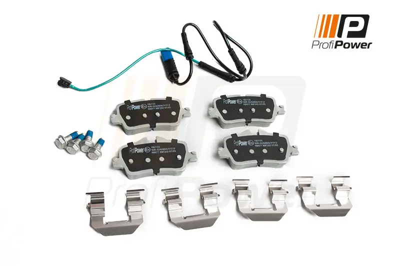 Bremsbelagsatz, Scheibenbremse Hinterachse ProfiPower 1B2155