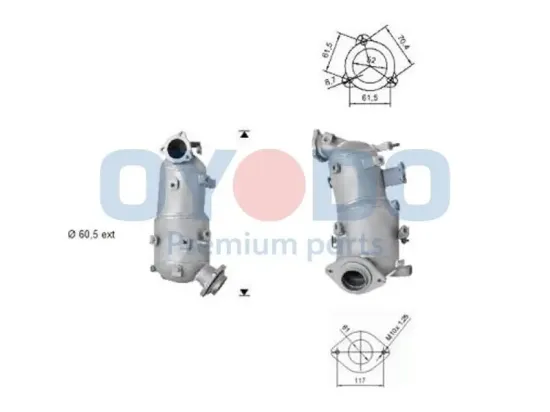 Ruß-/Partikelfilter, Abgasanlage Oyodo 20N0053-OYO Bild Ruß-/Partikelfilter, Abgasanlage Oyodo 20N0053-OYO