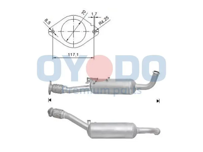 Ruß-/Partikelfilter, Abgasanlage Oyodo 20N0033-OYO