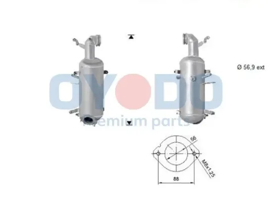 Ruß-/Partikelfilter, Abgasanlage Oyodo 20N0143-OYO Bild Ruß-/Partikelfilter, Abgasanlage Oyodo 20N0143-OYO