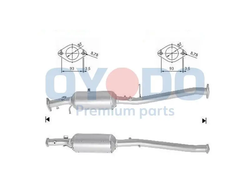 Ruß-/Partikelfilter, Abgasanlage Oyodo 20N0155-OYO