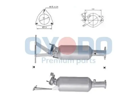 Ruß-/Partikelfilter, Abgasanlage Oyodo 20N0078-OYO Bild Ruß-/Partikelfilter, Abgasanlage Oyodo 20N0078-OYO