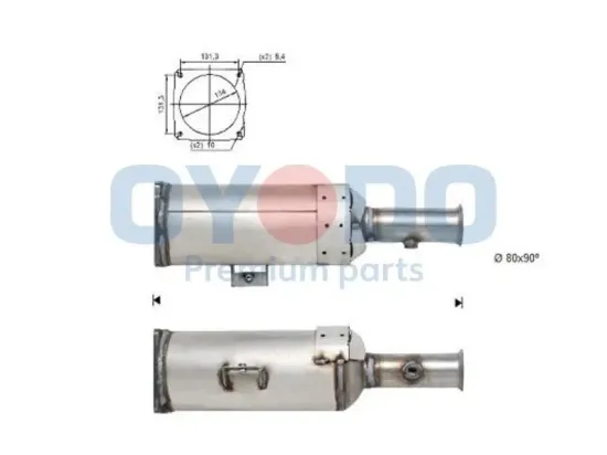 Ruß-/Partikelfilter, Abgasanlage Oyodo 20N0103-OYO Bild Ruß-/Partikelfilter, Abgasanlage Oyodo 20N0103-OYO