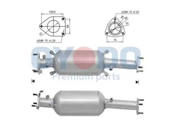 Ruß-/Partikelfilter, Abgasanlage Oyodo 20N0044-OYO Bild Ruß-/Partikelfilter, Abgasanlage Oyodo 20N0044-OYO