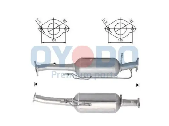 Ruß-/Partikelfilter, Abgasanlage Oyodo 20N0128-OYO Bild Ruß-/Partikelfilter, Abgasanlage Oyodo 20N0128-OYO