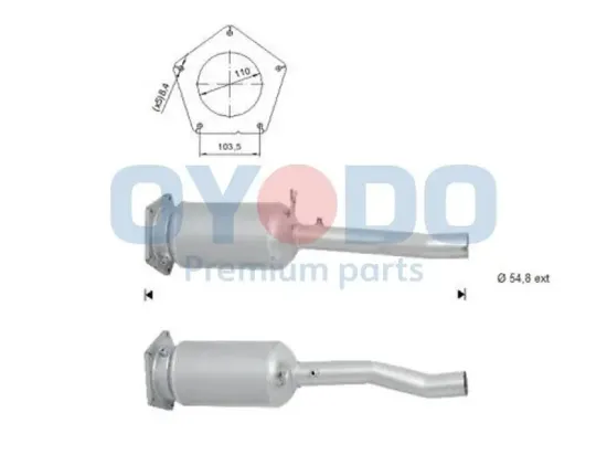 Ruß-/Partikelfilter, Abgasanlage Oyodo 20N0028-OYO Bild Ruß-/Partikelfilter, Abgasanlage Oyodo 20N0028-OYO