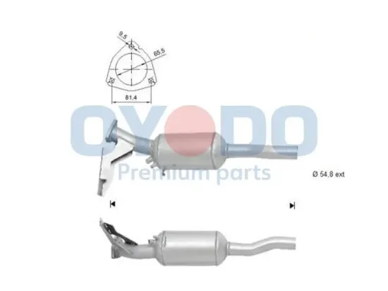 Ruß-/Partikelfilter, Abgasanlage Oyodo 20N0122-OYO Bild Ruß-/Partikelfilter, Abgasanlage Oyodo 20N0122-OYO