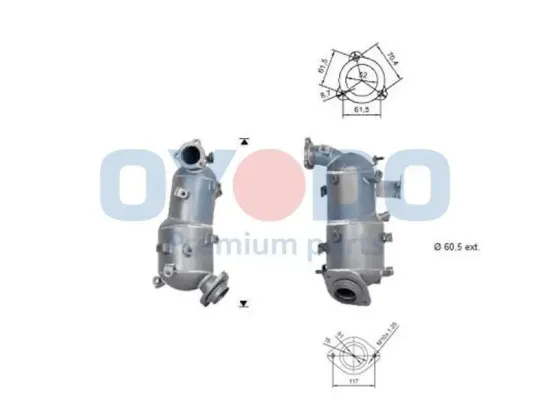 Ruß-/Partikelfilter, Abgasanlage Oyodo 20N0152-OYO Bild Ruß-/Partikelfilter, Abgasanlage Oyodo 20N0152-OYO
