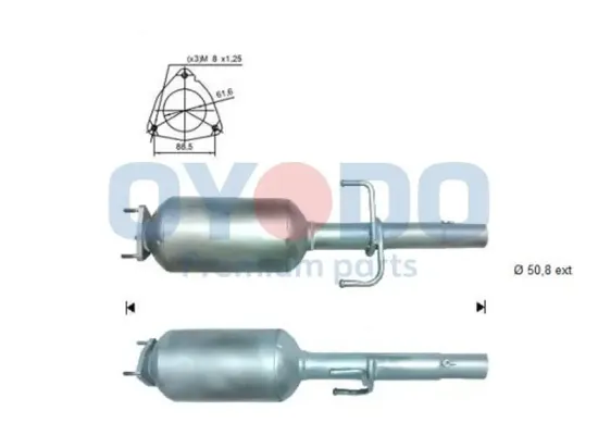 Ruß-/Partikelfilter, Abgasanlage Oyodo 20N0104-OYO Bild Ruß-/Partikelfilter, Abgasanlage Oyodo 20N0104-OYO