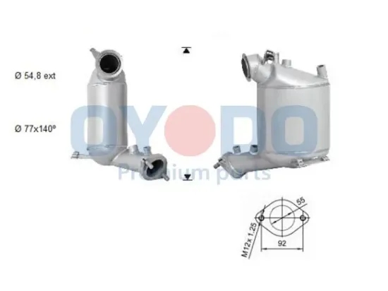 Ruß-/Partikelfilter, Abgasanlage Oyodo 20N0079-OYO Bild Ruß-/Partikelfilter, Abgasanlage Oyodo 20N0079-OYO