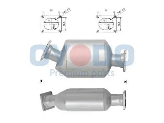 Ruß-/Partikelfilter, Abgasanlage Oyodo 20N0030-OYO Bild Ruß-/Partikelfilter, Abgasanlage Oyodo 20N0030-OYO