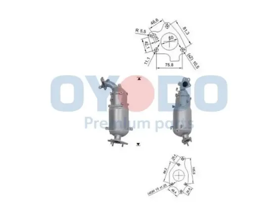 Ruß-/Partikelfilter, Abgasanlage Oyodo 20N0148-OYO Bild Ruß-/Partikelfilter, Abgasanlage Oyodo 20N0148-OYO