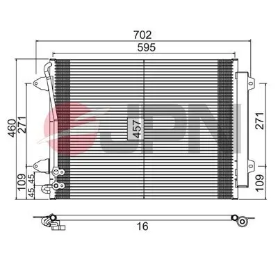 Kondensator, Klimaanlage JPN 60C9142-JPN