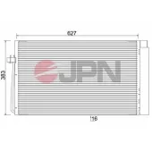 Kondensator, Klimaanlage JPN 60C9086-JPN