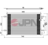 Kondensator, Klimaanlage JPN 60C9073-JPN