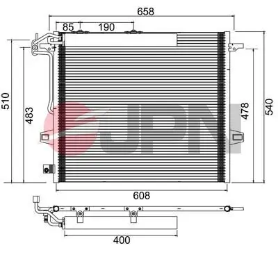 Kondensator, Klimaanlage JPN 60C9103-JPN