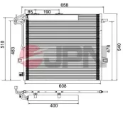 Kondensator, Klimaanlage JPN 60C9103-JPN