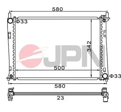 Kühler, Motorkühlung JPN 60C9026-JPN