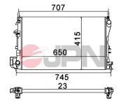 Kühler, Motorkühlung JPN 60C9035-JPN