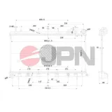 Kühler, Motorkühlung JPN 60C9050-JPN