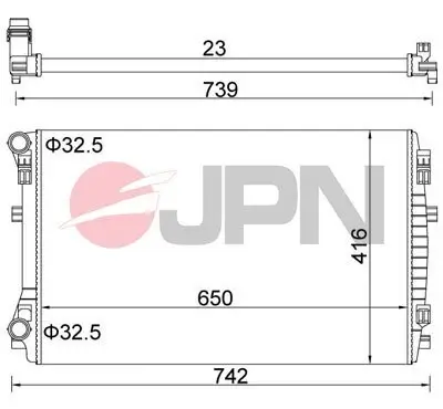 Kühler, Motorkühlung JPN 60C9069-JPN