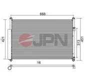 Kondensator, Klimaanlage JPN 60C9130-JPN