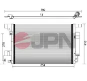 Kondensator, Klimaanlage JPN 60C9091-JPN