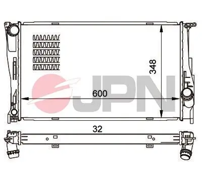 Kühler, Motorkühlung JPN 60C9008-JPN