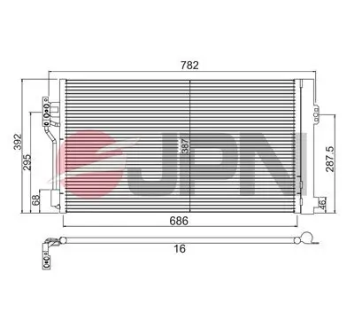 Kondensator, Klimaanlage JPN 60C9104-JPN