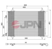 Kondensator, Klimaanlage JPN 60C9123-JPN