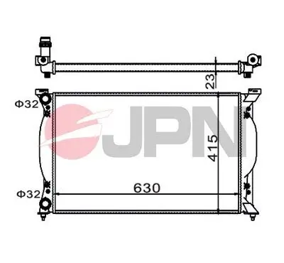 Kühler, Motorkühlung JPN 60C9004-JPN