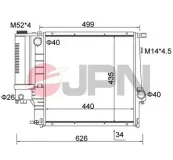 Kühler, Motorkühlung JPN 60C9006-JPN