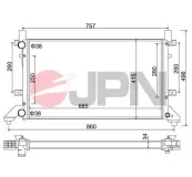 Kühler, Motorkühlung JPN 60C9061-JPN