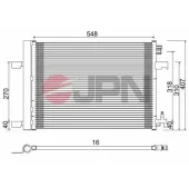 Kondensator, Klimaanlage JPN 60C9119-JPN
