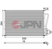 Kondensator, Klimaanlage JPN 60C9097-JPN